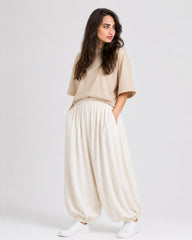 White Balloon Trousers