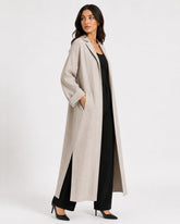 Relaxed Fit Long Coat Beige