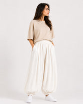 White Balloon Trousers