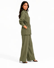Green Soft Tailored Set