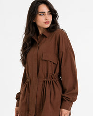 Brown Soft Tailored Set