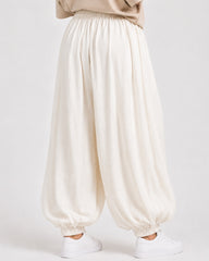 White Balloon Trousers