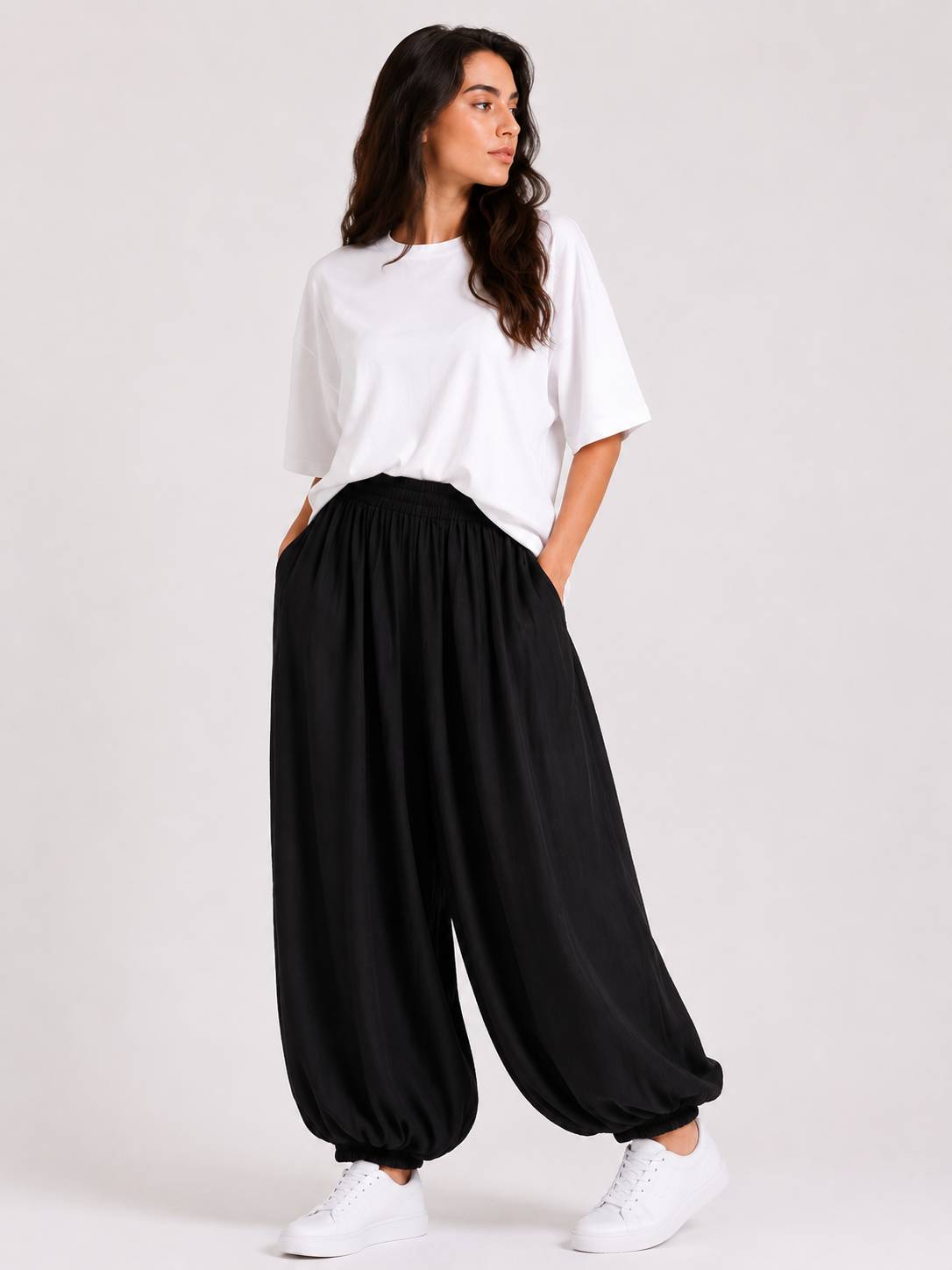 Black Balloon Trousers