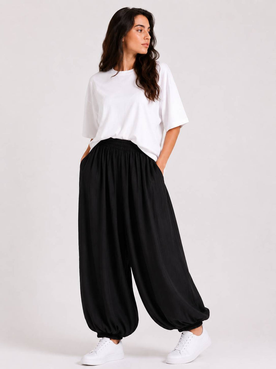 Black Balloon Trousers