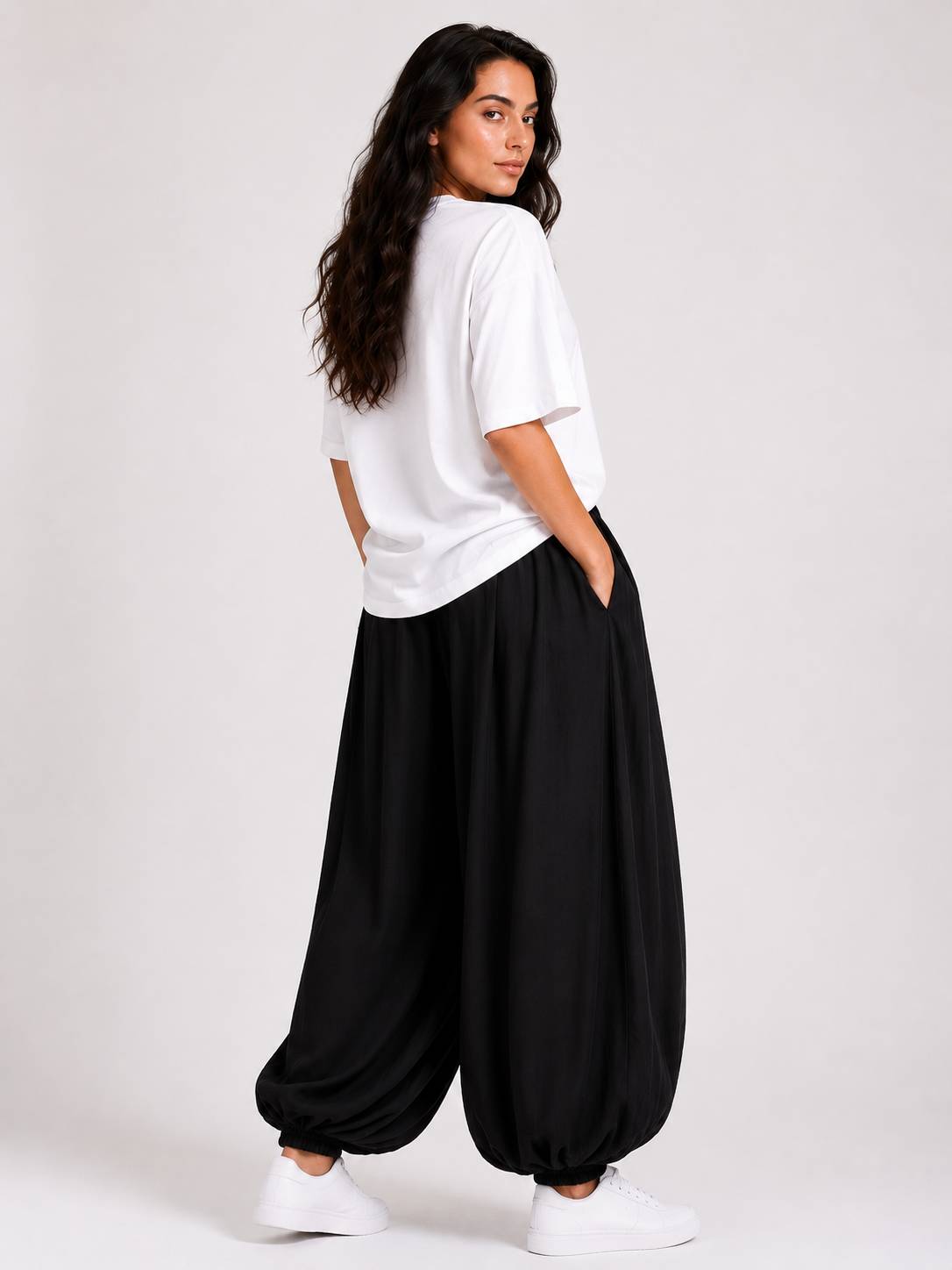 Black Balloon Trousers