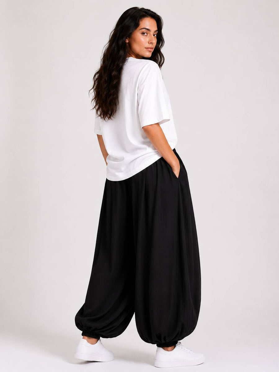 Black Balloon Trousers