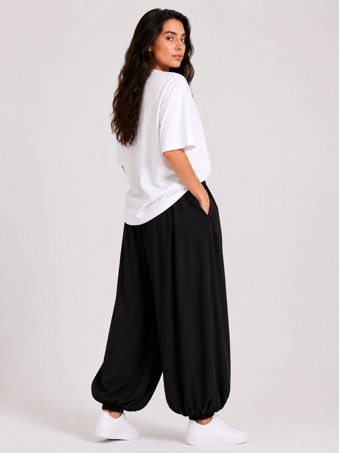 Black Balloon Trousers