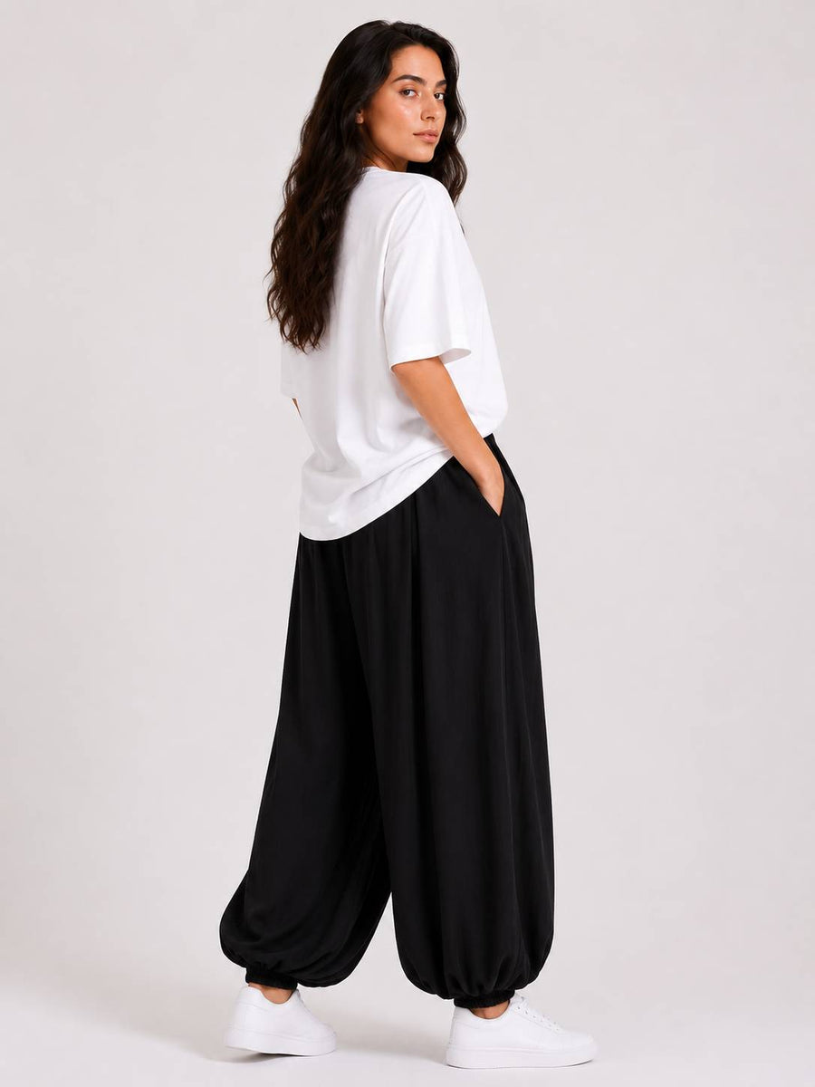 Black Balloon Trousers