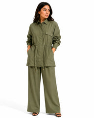 Green Soft Tailored Set