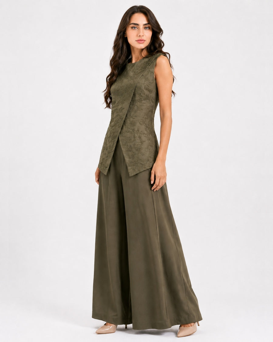 Olive V-Cut Embroidery Set