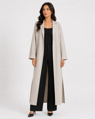Relaxed Fit Long Coat Beige