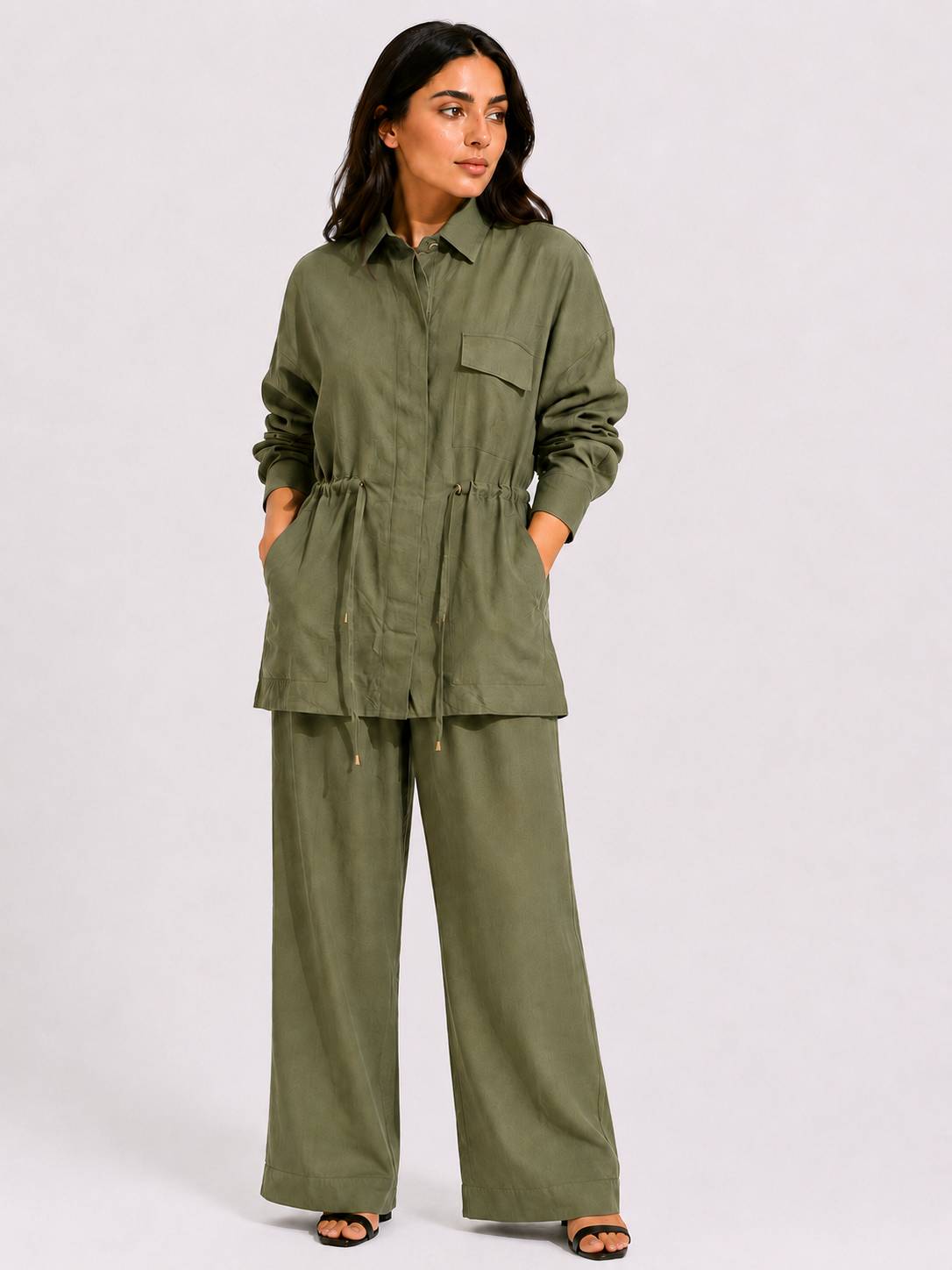 Green Soft Tailored Set