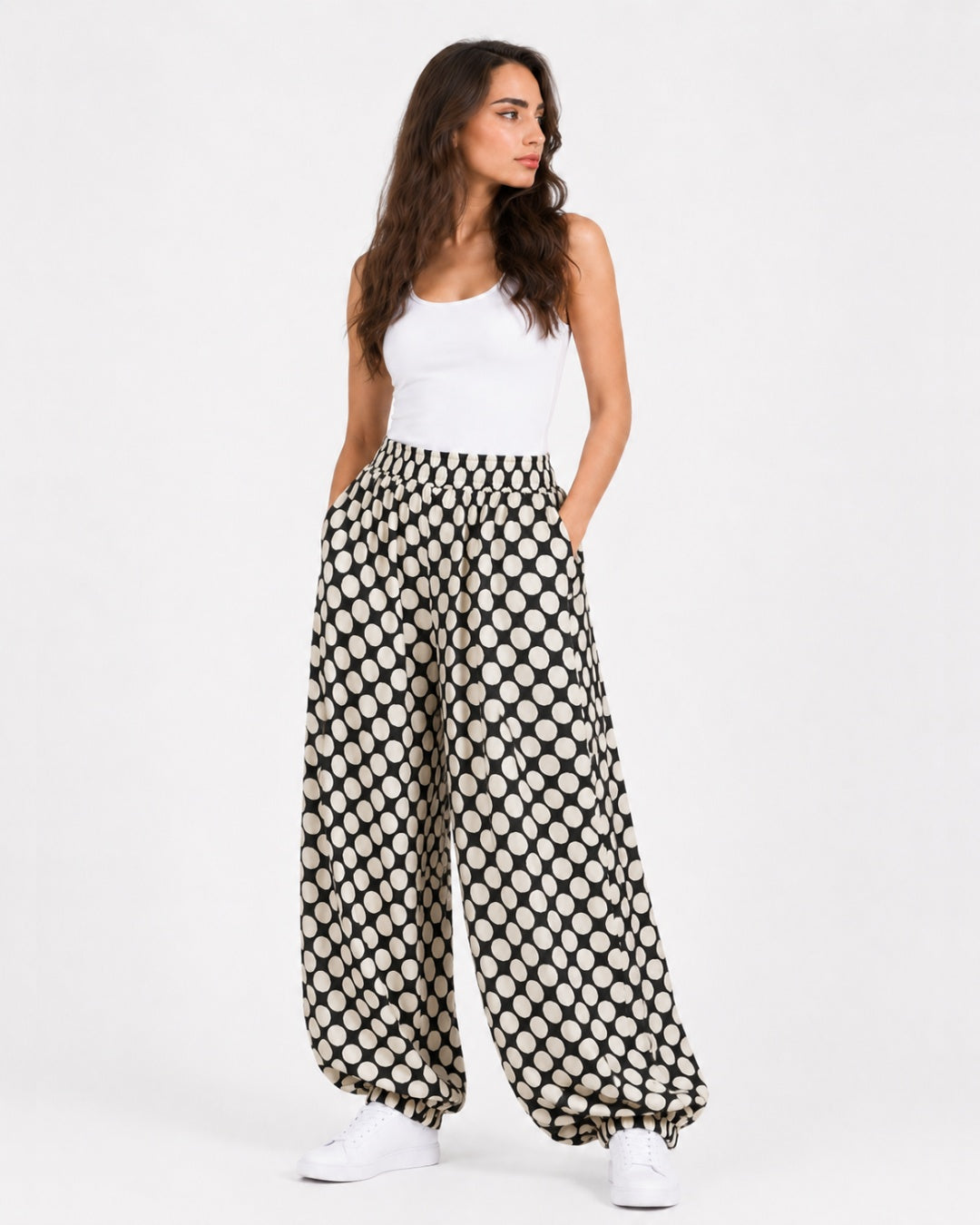 Polka Dot Balloon Trousers