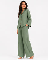 Mint Relaxed Fit Striped Set