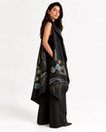 Abstract Hand Painted Draped Vest