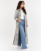 Blue Tie-Dye Coat