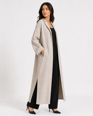 Relaxed Fit Long Coat Beige