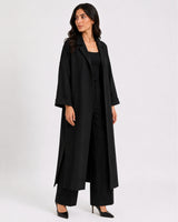 Relaxed Fit Long Coat Black