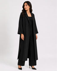 Relaxed Fit Long Coat Black