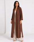 Relaxed Fit Long Coat Brown