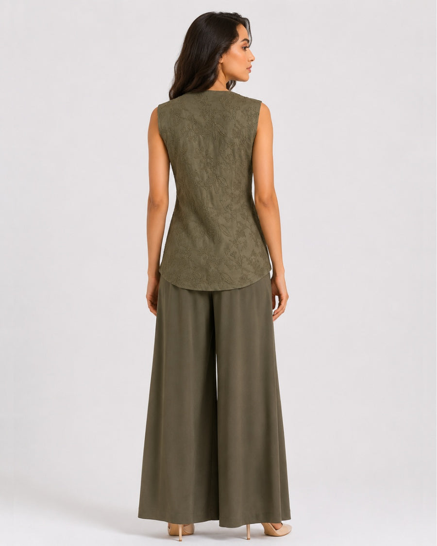 Olive V-Cut Embroidery Set