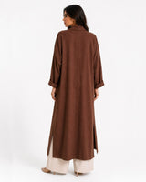 Relaxed Fit Long Coat Brown