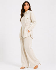 Beige Soft Tailored Set