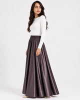 Brown Polka Dot Skirt