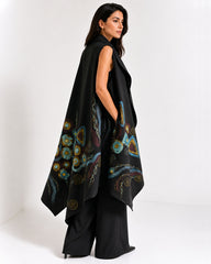 Abstract Hand Painted Draped Vest