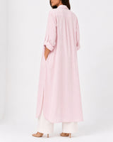 Pink Striped Overlay Coat