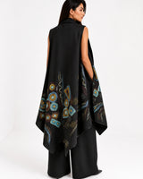 Abstract Hand Painted Draped Vest
