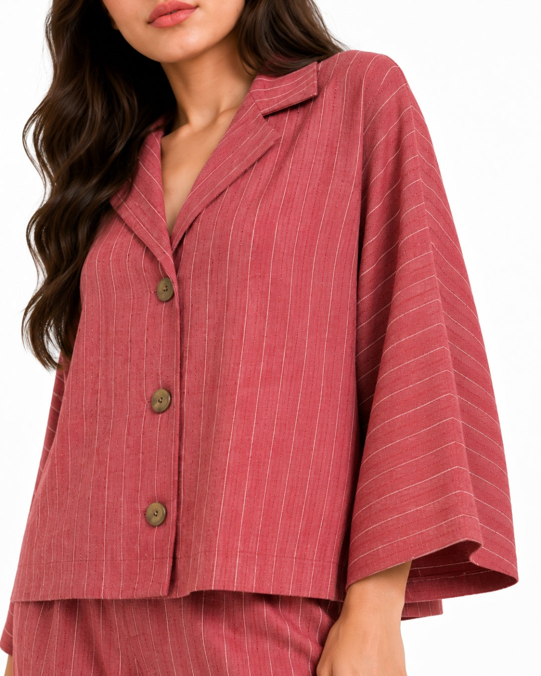 Rose Relaxed Fit Striped Set
