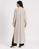 Relaxed Fit Long Coat Beige