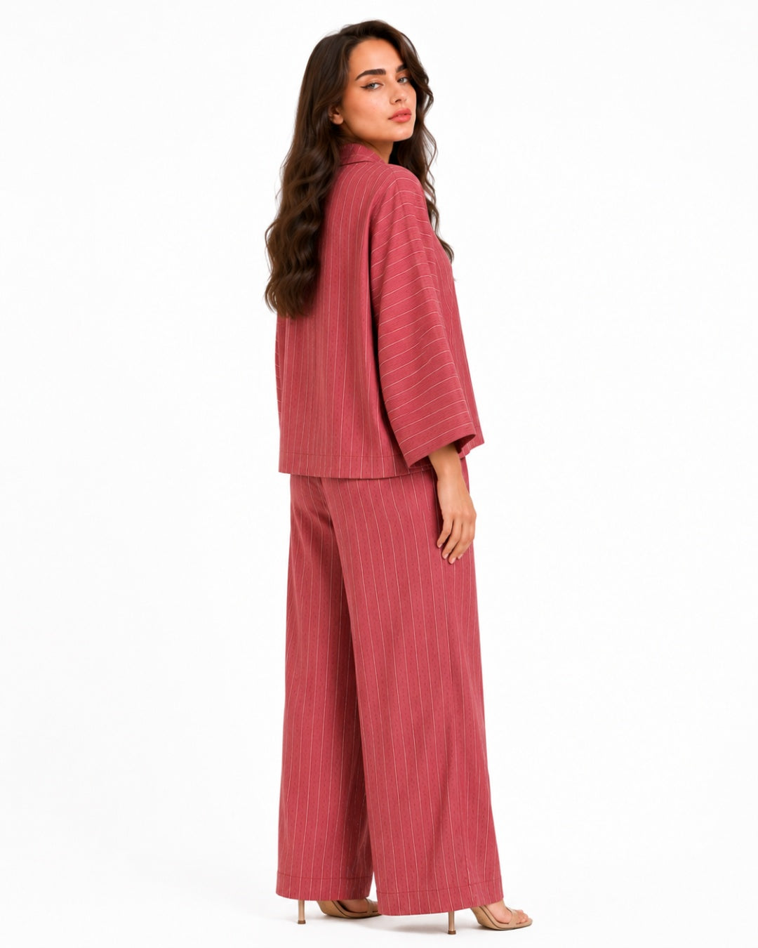 Rose Relaxed Fit Striped Set