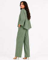 Mint Relaxed Fit Striped Set