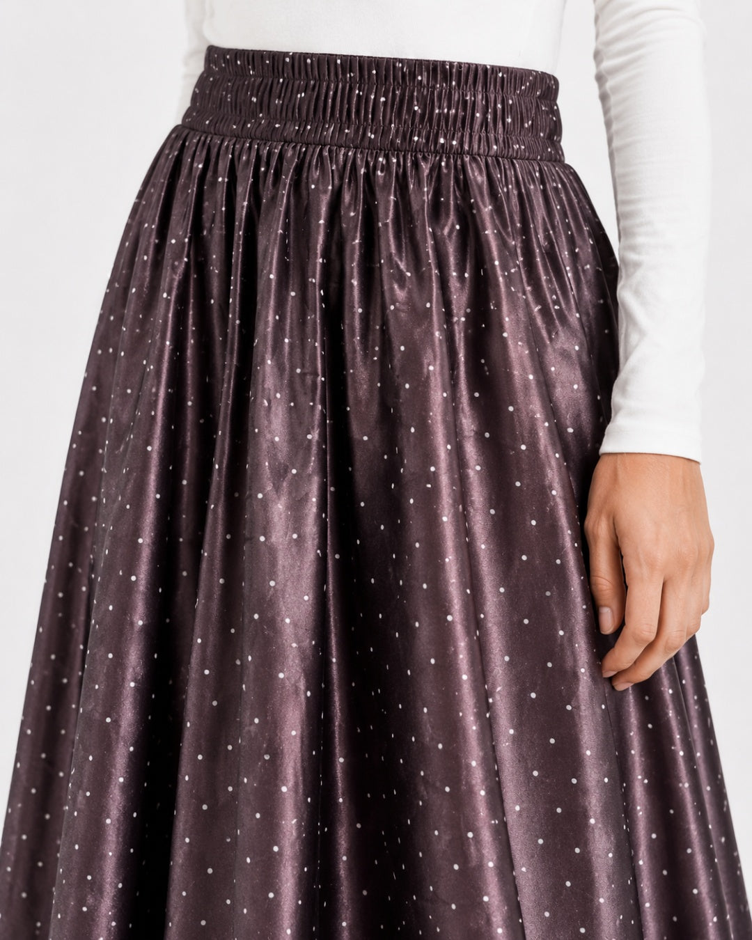 Brown Polka Dot Skirt