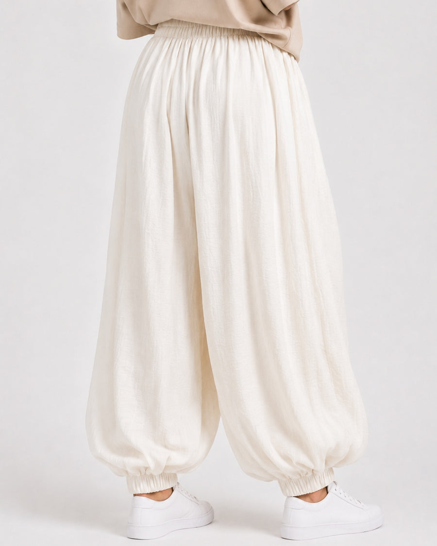 White Balloon Trousers
