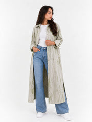 Green Tie-Dye Coat