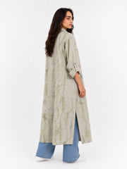 Green Tie-Dye Coat